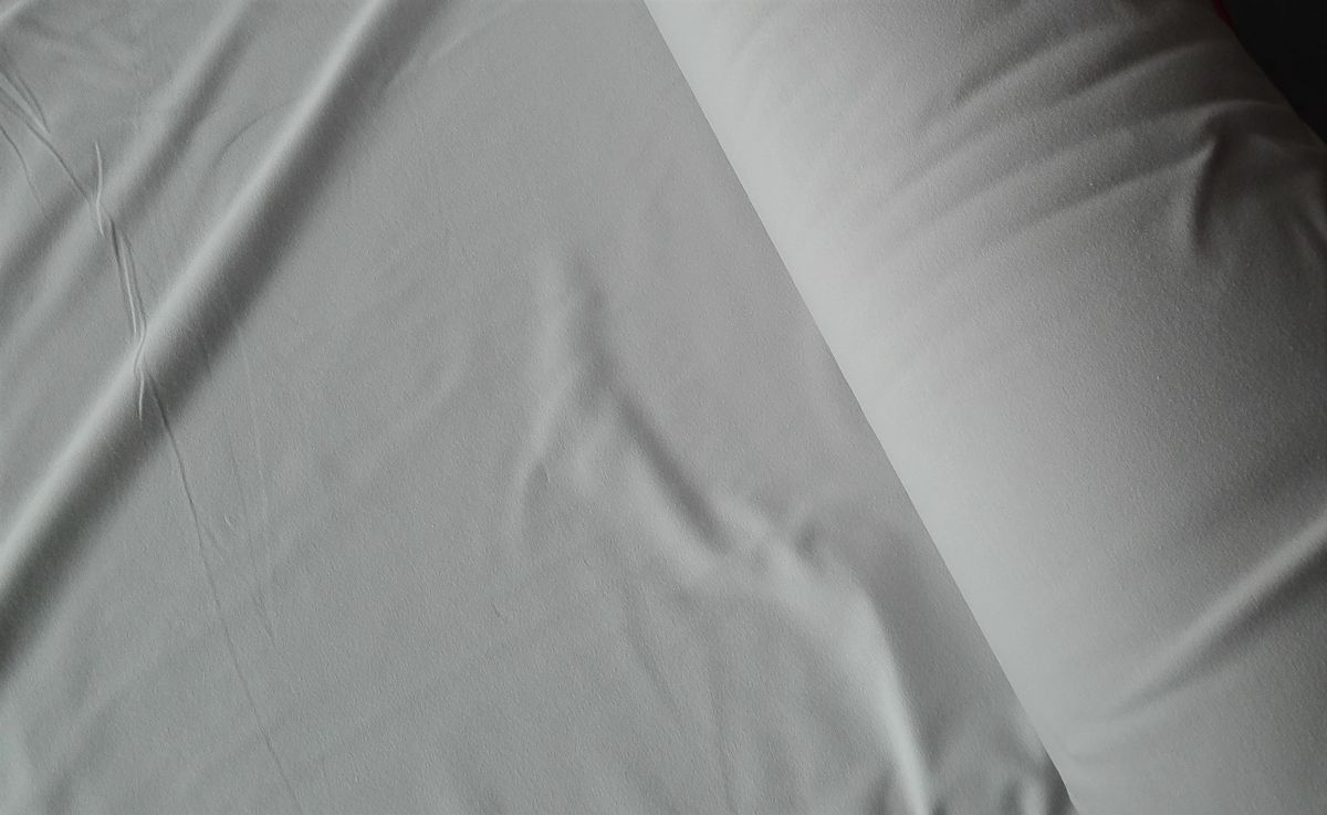 Akční teplákovina s elastanem světle šedá