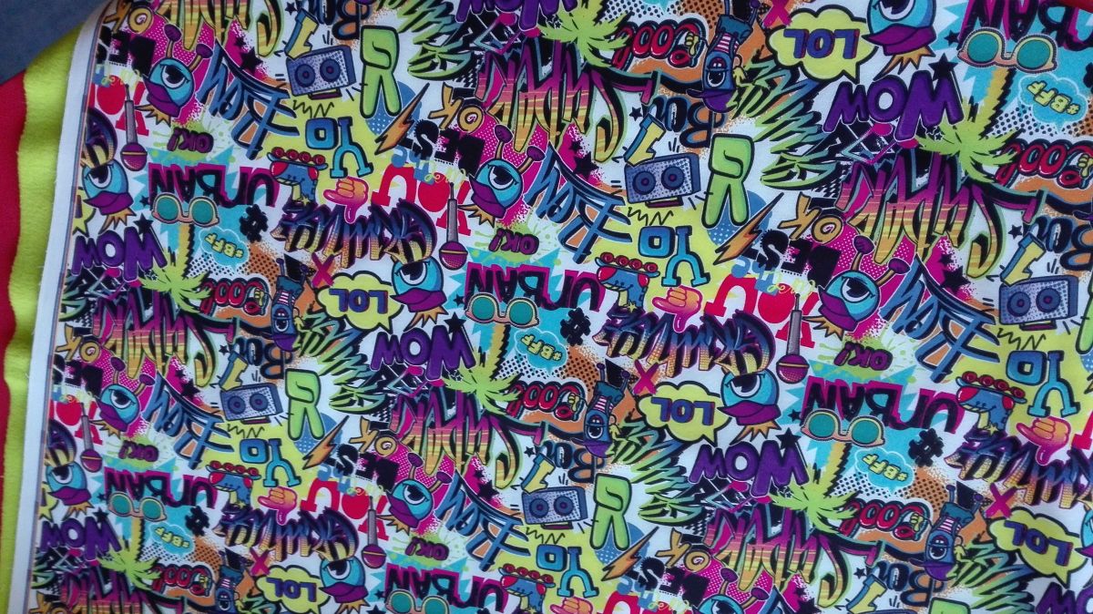 Softshell zimní s potiskem digitální tisk Graffitti