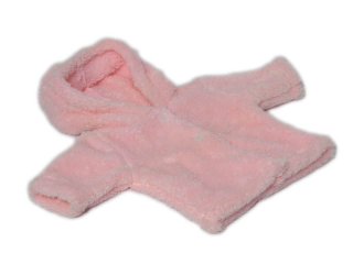 Chlupatý kabátek růžový, vel. 56
