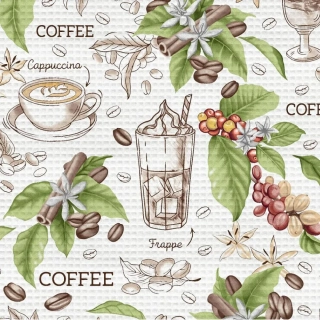Vaflovina - utěrkovina  coffee frappe