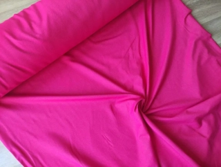 Elastická teplákovina denim - růžová - zbytek 1m 