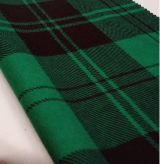 Flanel kostky zelenočerné zbytek 1,95m