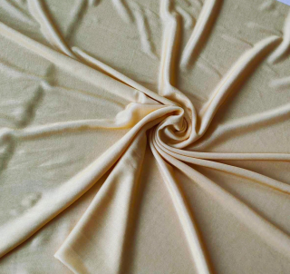 Viskozový úplet s elastanem žlutý lesklý