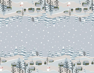 Běhoun s šedou krajinou