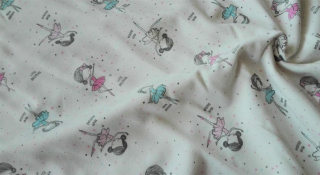 Teplákovina s elastanem malé BALETKY