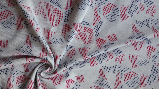 Teplákovina s elastanem  MIX TISK akční