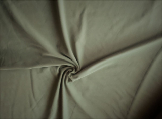 Teplákovina s elastanem khaki